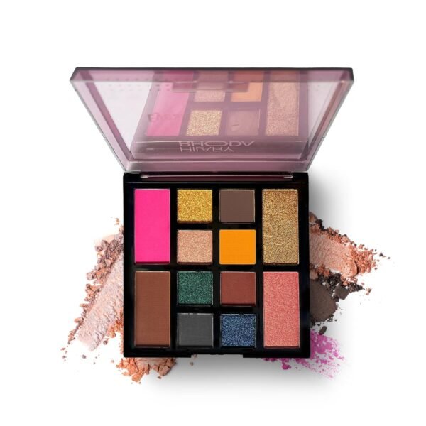 Hilary Rhoda Colour Stay Eyeshadow Palette | 12 Shades | Highly Pigmented & No Fallout | Matte & Shimmer Finish | Blendable Eyeshadow Palette | 20g (Shade 1)
