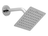 Hindware Stainless Steel 150 mm Ultra Thin Overhead Shower | Wall Mounted | Chrome Finish | Detachable Spray Nozzles | Silicon Nozzles | Sustains High Water Pressure