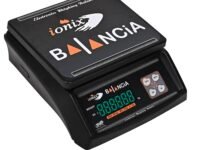IONIX Made In India, Dual Display Weight scale with 1 Year Warranty & 8 hours battery Backup 30 kg capacity, Weight Machine for Shop | Weighing Machine | Weighing Machine for Shop 1 Piece, Black