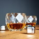 Italian Premium Glassware Whiskey Glass Set 6 Crystal Whiskey Glasses Set for Men - Drinking Glasses for Bourbon, Scotch, Rum, Cocktail Glasses, Liquor and Water 300 ml (300 ml, 6)