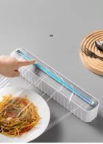 Kitchen Food Wrap Aluminium Foil Tissue Holder Cutter Dispenser Paper Cutter Plastic (Multi : Pack of 1)