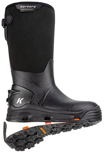 Korkers Men's Snow Boots, Black, 12
