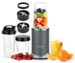 Kuvings 2025 New Nutri Blender PRO 2.0 Gunmetal Grey, Powerful 1000W Motor, Upgraded 2 Blades for Wet & Dry with 2 Jars, Mixer/Grinder/Smoothie Maker, Stainless Steel Body (Gunmetal Grey)