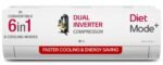 LG 1.5 Ton 5 Star DUAL Inverter Split AC (Copper, AI Convertible 6-in-1, VIRAAT Mode, Faster Cooling & Energy Saving, 4 Way Swing, HD Filter with Anti-Virus Protection, US-Q19YNZE, White)