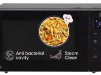 LG 30 L Solo Microwave Oven (MS3032BK, Black, 44 Auto Cook Menu, Steam Clean, Anti-bacterial cavity)