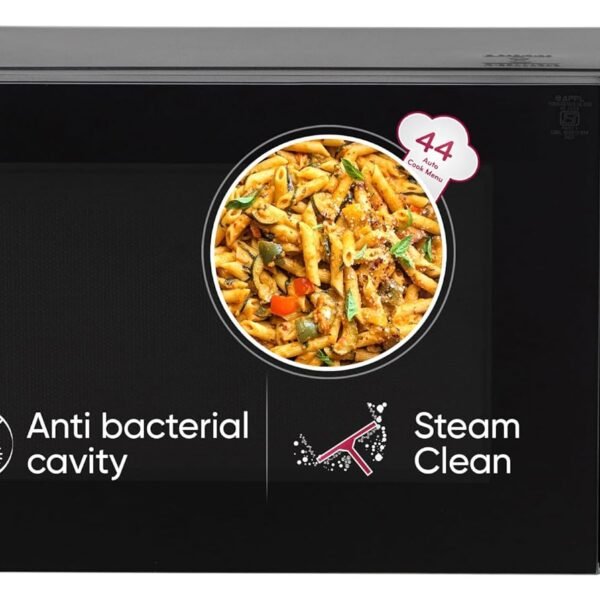 LG 30 L Solo Microwave Oven (MS3032BK, Black, 44 Auto Cook Menu, Steam Clean, Anti-bacterial cavity)