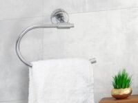 LIPKA Napkin Ring from Lunar Series| Premium Stainless Steel Towel Ring for Washbasins| Hand Towel Hanger with Glossy Finish