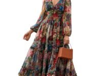 LITZO Dress for Women || Western Dresses for Women || One Piece Maxi Dress (L-29-31-1)