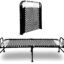 LUSTER Folding Beds Single for Sleeping, Portable Single Folding Space Saving Heavy Duty Foldable/Khat Cot for Sleeping Bed Sturdy Metal Frame Space Saving Desig 3X6 Feet, Black