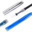 Lan 51A Fountain Pen Hooded Extra Fine Nib 0.38mm Writing Ink Pens Office Supplies (Blue)