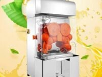 Lancemates?Heavy-Duty Automatic Commercial Orange Juicer - Industrial Citrus Fruit Squeezer Extractor for High-Volume Juice Production