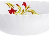 Larah by BOROSIL Opalware Multipurpose Bowl Set - 500 ml, 2 Pieces, White