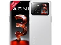 Lava Agni 3 5G (Pristine Glass, 8GB+128GB) | India's 1st Dual AMOLED | 1.5K Curved Display | Dimensity 7300X | 50MP Triple AI Telephoto Camera | 66W Fast Charge | with Charging Adapter