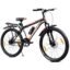 Leader Beast 24T IBC Premium Single Speed Cycle for Kids with inbuilt Carrier | Bicycle with Front Suspension & Dual Disc Brakes | Ideal for 10+ Years - Matt Black