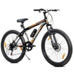 Leader Beast 29T Multispeed (21 Speed) Mountain Bike with Front Suspension & Dual Disc Brake - Black/Orange. Ideal for 15 + Years (Frame: 20 Inches) Adult