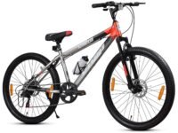 Leader Vivid Creto 26T Multispeed 7 Speed Cycle for Men with Front Suspension & Dual Disc Brakes | Gear Bicycle for Boys & Girls | Ideal for 10+ Years (Frame: 18 Inches) Mountain Bike