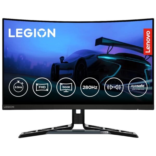 Lenovo Legion R27fc-30, 27 Inch (68.58cm), FHD 1920x1080, 240Hz, Black, 0.5ms, AMD FreeSync, NVIDIA G-Sync, 99% sRGB, Speaker, 2xHDMI, 1xDP, Tilt, Swivel, Pivot, Height Adjust Stand Gaming Monitor