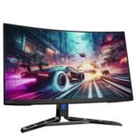 Lenovo Legion-R32qc-30 | 32" (81.2cm) QHD 180Hz Curved Gaming Monitor | 0.5ms, AMD FreeSync, 99% sRGB, 3Wx2Speaker, 2xHDMI 2.1 TMDS, 1xDP 1.4| Tilt, Swivel, Pivot, Height Adjust | Black | 67C8GAC1IN
