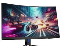 Lenovo Legion-R32qc-30 | 32" (81.2cm) QHD 180Hz Curved Gaming Monitor | 0.5ms, AMD FreeSync, 99% sRGB, 3Wx2Speaker, 2xHDMI 2.1 TMDS, 1xDP 1.4| Tilt, Swivel, Pivot, Height Adjust | Black | 67C8GAC1IN