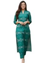 Leriya Fashion Kurta Sets for Woman | Co ord Set for Women Stylish | Sleeveless Printed Kurtis | Dress for Woman | Comfortable Outfit for Office Look | Daily Summer Travel & Festive Dress