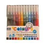 Levin 0.5mm Liquid Ink Rollerball Pens Multi Color Pen 0.5 mm Fine Point Smooth Writing Pens Cute Nurse Pen Back to School Supplies (12pc)