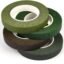 Levin 4 Rolls 1/2" Wide Floral Tapes for Bouquet Stem Wrapping and Floral Crafts,Wedding Bouquet,Dark Green,Light Green,Grass Green,Dark Brown