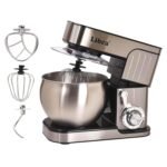 Libra Stand Mixer | 1300W Stainless Steel Shell Stand Mixer for Baking for Home, Baking Mixer | 6L SS Bowl | Planetary Rotation | Metal Gears | 4 Safety Features | Atta Maker