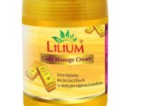 Lilium Herbal Gold Massage Cream 900g, Anti-Aging Properties, Skin Brightening, Skin Firming, Improves Blood Circulation, Prevents With Dryness & Gives Golden Glow to Your Skin, Suitable For All Skin