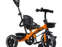 Luusa RX-500 Plug N Play Kids/Baby Tricycle With Parental Control, Cushion Seat And Seat Belt For 12 Months To 48 Months Boys/Girls/Carrying Capacity Upto 30kgs (Orange)