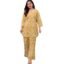 MEERA FAB Women Printed V-Neck Pure Cotton Tunic with Trousers Co-Ords Set