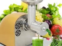 Mann Mart‚Electric Cold Press Juicer - Slow Juicer for Fruits & Vegetables, Portable & Easy to Clean Juice Extractor for Healthy Living