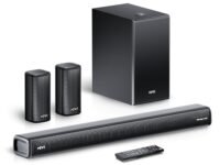 Mivi Superbars Nova 780 Watts Dolby Audio Home Theatre Speaker [New Launch], 5.1 Channel with Big Woofer, 3 Built-in + 2 Satellite Speakers, Multiple EQ, Home Theatre 5.1, Made in India Sound Bar