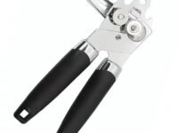 NAVA PAVA 2in1 Munual Multi Functional Tin Can Opener with Bottle Opener Stainless Steel with Anti Flip Grip Heavy Duty Kitchen Household (Can Opener 1pc)