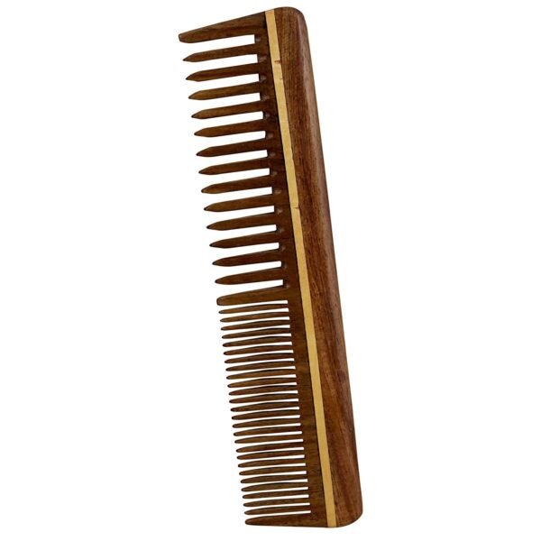 Natural Handcrafted Sheesham (Rosewood) Hair Comb For Men & Women Wet Or Curly Hair Mustache & Beard Compatible