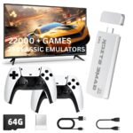 (New 2025) Video Games for Kids Retro Game Stick for Tv Wireless Video Games for tv Gaming 64GB in Built Video Game HD Games Console Built in 22K Game Console Ultimate 90s Retro Game Box for All