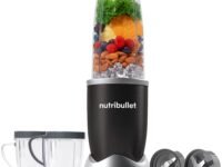 Nutribullet PRO 900W Black, 12 Pcs Set, USA #1 Mixer/Grinder/Smoothie Maker, "The Original Nutribullet", Food Processor, Best Blender, 3 Unbreakable Jars, 2 Blade Set - Wet & Dry