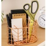OWT Metal Desk Organizer Stationery storage | Pen Stand for Study Table | Stylish Penstand organiser | Pencil Stand Office & home Stationary holder, Makeup Stand, Office Supplies Desk Organiser (1)