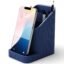 OnnGeo Minimalist Desk Organizer with Phone Stand | Multipurpose Stationery & Pen Holder | Ribbed Design, Navy Blue | Office & Home Organize