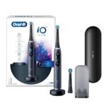 Oral-B iO9 Ultimate Electric Toothbrush, 7 Smart Modes, Pressure Sensor, Interactive Display & AI Personalization, 3hr Quick Charge, 2 Year Warranty by Oral B, IPX7, refill holder,Adult,Black