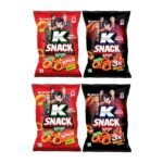 Orion K Snacks Korean Chips Kimchi & 3x Spicy Rings Combo 70gx4