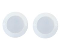 Panasonic 3 Watts Round LED Surface Mini Cabinet Light (Warm White, 3000k,Plastic) - Pack of 2