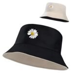 Panchhi Store Women Bucket Cap Foldable Cotton Two Tone Dual Color Sun Beach Hat Fisherman Hat Casual Outdoor Cap Lovely