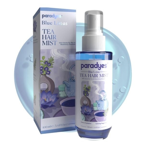Paradyes Blue Lotus Tea Hair Perfume for Intense Hydration & Calming Fragrance | Made for all hair types | For Men & Women |100ml