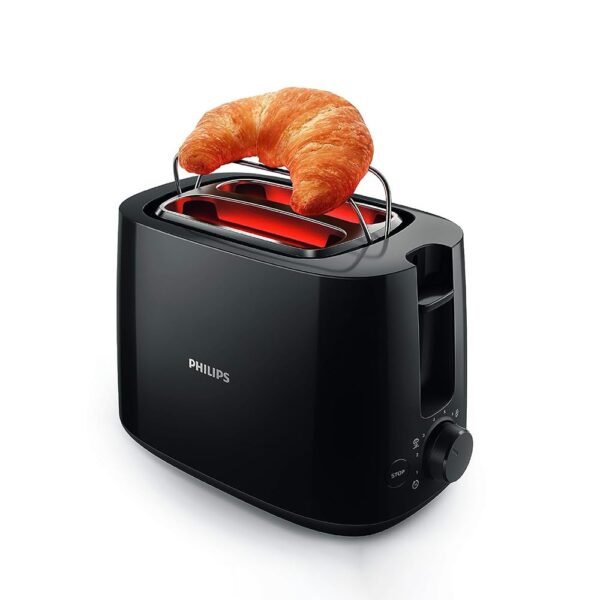 Philips Daily Collection HD2583/90 600 watts 2 in 1 - Toaster and Sandwichmaker (Black)