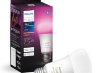 Philips Hue Smart 75W A19 LED Bulb - White and Color Ambiance Color-Changing Light - 1 Pack - 1100LM - E26 - Indoor - Control with Hue App - Works with Alexa, Google Assistant and Apple Homekit