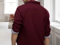 Pinkmint Men's Solid Shirt | Soft Cotton Blend | Casual Shirt | Plain | Full Sleeve - Regular Fit (Available in Plus Size)