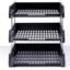 Plastic Office Stationery Files Layer Rack | Foldable Office Desk Accessories | Durable & Sturdy | Easy Assembly | Efficient Organizer | File Tray Rack ABS Plastics -3LAYER (BLACK)