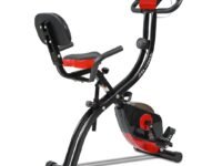 PowerMax Fitness BX-110SX Foldable Magnetic Exercise Bike for Home Gym with Back Support Seat | 110KG Max User | 4KG Flywheel | 8-Level Resistance | LCD Display, Pulse Sensor | Space-Saving & Quiet