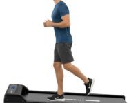 PowerMax Fitness Walkpad-2 Under-Desk Treadmill for Home Use | 3.0 HP Motor, 2% Manual Incline, Shock Absorption 110kg Weight Capacity