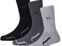 RC. ROYAL CLASS Men's Soft Warm Calf Length Cotton Thick Towel-Cushion Thermal Winter Wear Multicolored Socks(Pack of 3 Pairs)(Free Size)